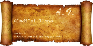 Almási Ilona névjegykártya