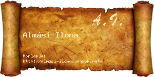Almási Ilona névjegykártya